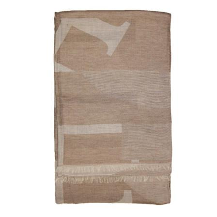 Hackett Bomullssjal För Kvinnor/damer One Size Beige