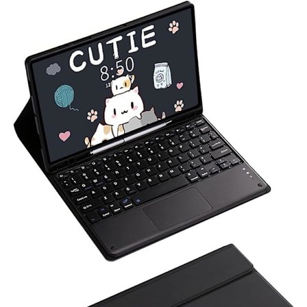 Näppäimistö kosketuslevyllä ja kynätelineellä, musta kosketusnäppäimistökotelo Samsung Galaxy Tab A9+ A9 Plus 11 tuuman SM-X210 X216 X218 -laitteelle