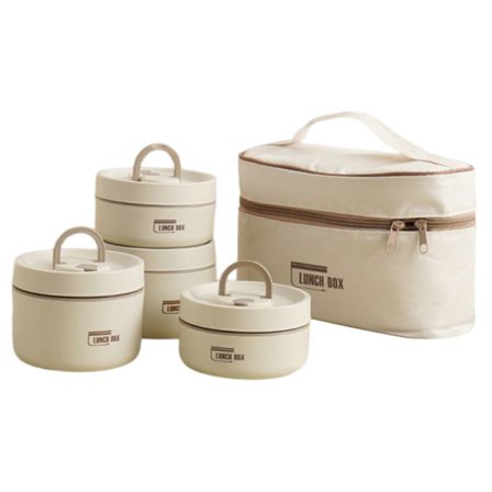 Bärbar isolerad lunchbehållare Set Multi-Layer Combination Picknick Lunch Box