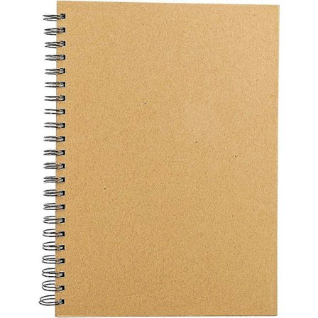 Blød Spiral Skitsebog, Blank Notesbog Journal, Memo Notesblokke Dagbogsplanlægger, 120 Sider/60 Ark 160gsm (A4)