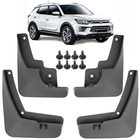 Bil Mud Flaps Sprutbeskyttere Kompatible med SsangYong Ssang Yong Korando C300 2019 2020 2021 Mudflaps Mudguards Bil Foran Bak Hjul Styling-xindaren
