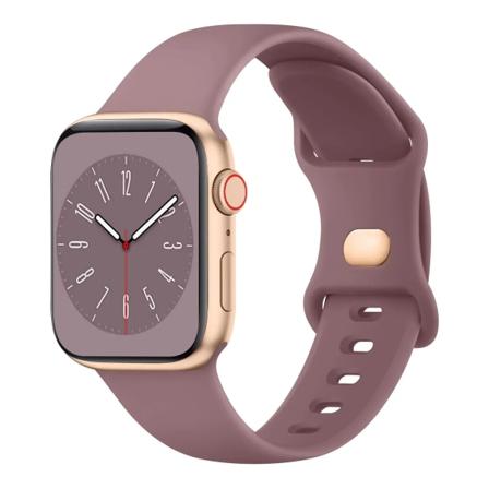 Blødt silikonearmbånd til Apple Watch 8 7 6 5 4 3 SE Rem til IWatch Ultra 49mm 45mm 41mm 40mm 44mm 38mm 42mm ur Smoky purple