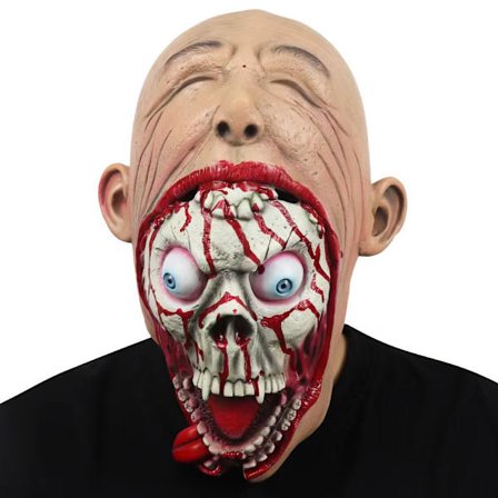 Zombie Latex Cosplay Mask Halloween Mask -päähineet juhliin