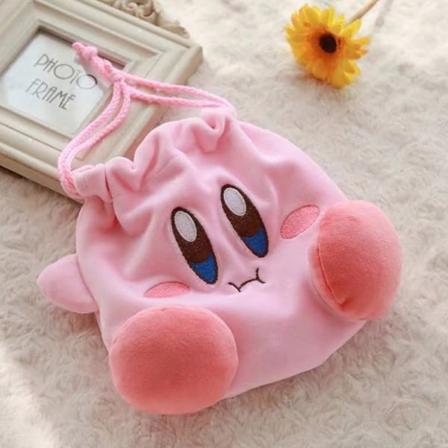 Kawaii Anime Cartoon Star Kirby Plysch Cosmetic Bag Storage Bag - Perfet