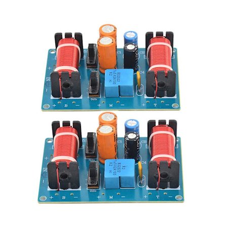 2kpl 150W 3-tie Audio Kaiutin Jakosuodin Diskantti Keskiääni Basso Kirjahylly Autokaiuttimet Suodatin Taajuus