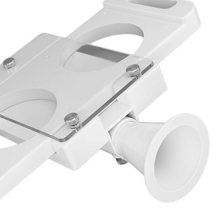 Non-stick ABS Hamburgerpressemaskin 2 hull for pølsefyller kjøttkvern