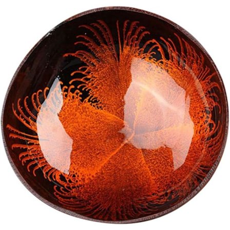 Naturliga Kokosnötsbålar med Dekorativ Skål i Kokosnötskal för Förvaring av Godis, Nycklar, Nötter