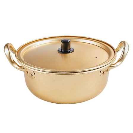 Keramisk stekpannlock Koreansk Ramen Matlagningsgryta Gryta Kökssoppgryta Aluminium Kastrull