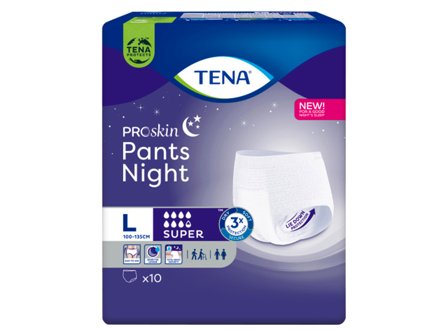 Tena Pants Super Night, Large, 10 stk.