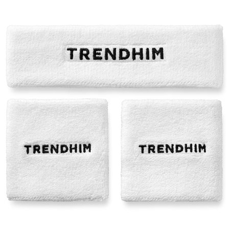 Set di fasce bianche per il sudore | Fascia per la testa e fascia per il polso per uomini - Regali per lui