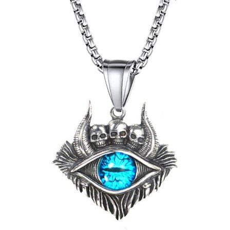 Turkiet Devil Eye Halsband Dark Skull Blue Eye Pendant Jewelry Ac