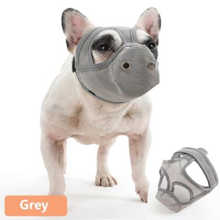 Kjæledyrhundsnuten ansiktsnett GRÅ L(44-48CM) Grey L(44-48cm)