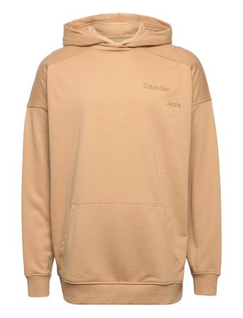 Disrupted Logo Hoodie Beige Calvin Klein Jeans