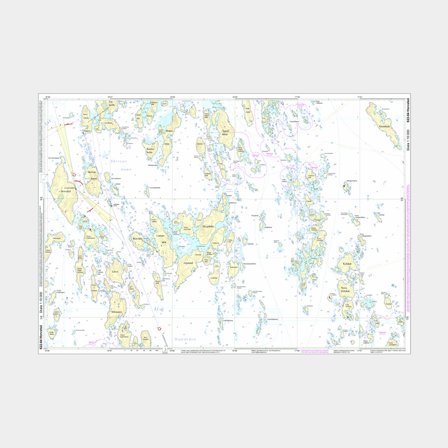 Speciální námořní mapa Hydrographica 622-04 Horvelsö, A2 nepoškozená (plano)
