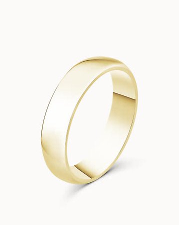 Smooth Ring for Him Victor 18K Yellow Gold - Engagement Rings & Wedding Rings from Vanbruun