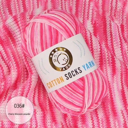 2stk Rainbow Garn Bomullsgarn 09 09