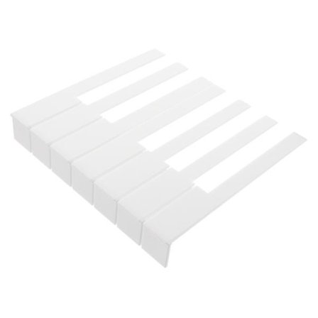 52 stk. hvite piano-tangenter med varmefiksering - tilbehør til piano-tangenter - erstatning for piano-tangenter