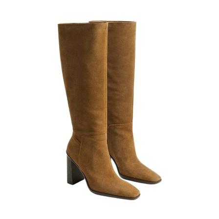 Mango High Heel Støvler Brun, Dame, Størrelse: 39 EU