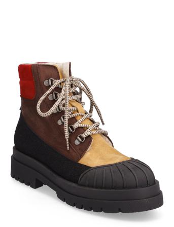 Boots - Flat Shoes Wintershoes Winter Boots Monivärinen/Kuvioitu ANGULUS