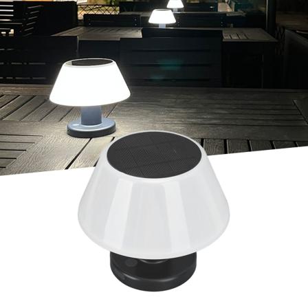 Udendørs Solar Bordlampe Professionel IPX4 Vandtæt Høj Lysstyrke 4 Niveauer Dæmpbar Solar Bordlampe til Indendørs Udendørs