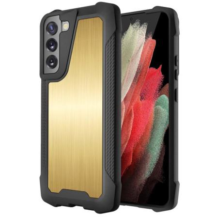 Samsung Galaxy S22 Plus Skal Stål Shockproof Hybrid Svart/guld