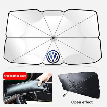 Auton tuulilasin aurinkosuoja - Umbrellan muotoinen, lämmöneristys, aurinkosuoja