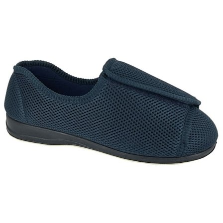 Sleepers Unisex Adult Terry Extra Wide Slippers 12 UK Marinblå