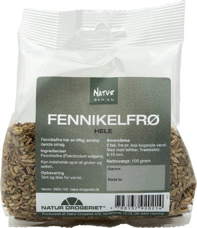 Natur Drogeriet Fennikel hel 100 g, Helse & Madvarer, Krydderier, Lakrids