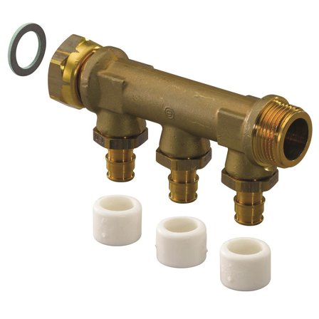 Uponor 1870289 Fordelerrør c/c 50 mm, G20 3 omveje, Installation