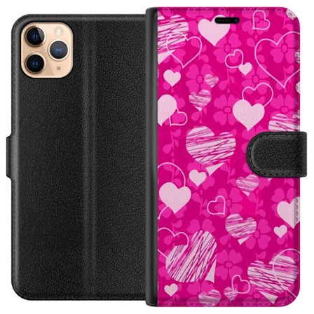 Yhteensopiva Lompakkokotelo Apple Apple iPhone 11 Pro Max PopSydänKuviointi