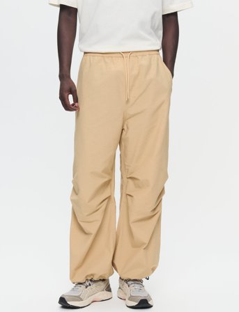 WOOD WOOD Wwmik Parachute Pants - Beige - XS
