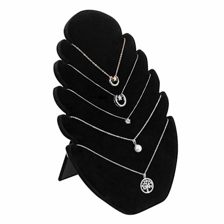 Halskæde Display Sort Fløjl Halskæde Organizer Stativ