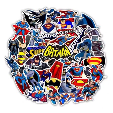 45st MARVEL Superhero Superman Batman Mix Cartoon Kids Stickers Laptop Mobile