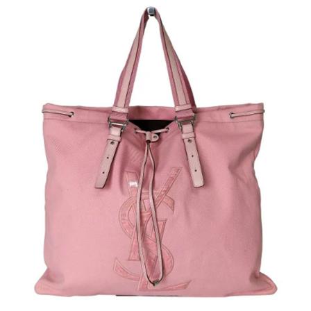 Yves Saint Laurent Vintage Pre-owned Nylon shoppers , Roze , Dames , Maat: ONE Size