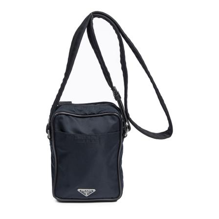 Prada Vintage, Pre-owned Cross Body Bags Blauw, Dames, Maat:ONE Size,nylon