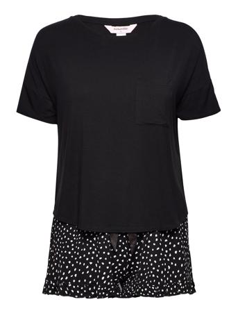 Pj Short Loosefit Wild Dots Black Hunkemöller