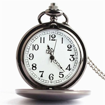 Steampunk Vintage Kjede Kvarts Lommeur Romersk Mønster Hender