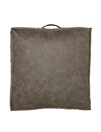 Svanefors Sittepute Lycke Mørkebrun 50x50cm Gulvpute Imitert-skinn