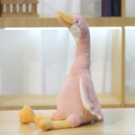 Svan Plyschdjur Mjukt Mjukt Gåsplysch Fylld Rolig Leksak pink