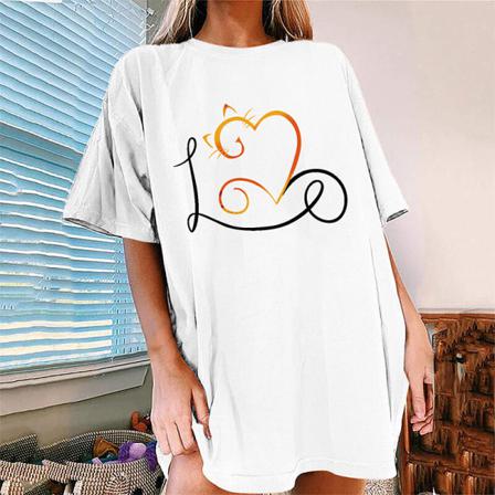 Kortärmad T-shirt För Kvinnor, Boho T-shirt