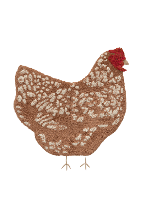 LORENA CANALS Tvättbar Matta Kyckling Bädda Unisex Brun 100-110