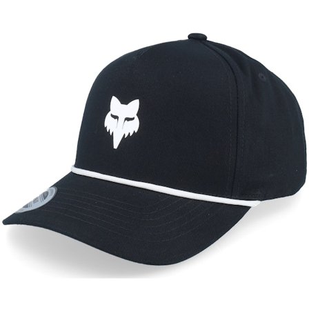 Fox - Černá adjustable Kšiltovka - Fox Head Rope Hat Black A-Frame Adjustable @ Hatstore