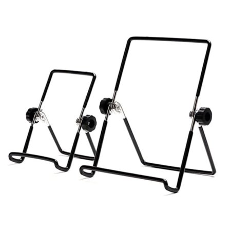 Universell hopfällbar skrivbordshållare för 5-8-tums telefon och surfplatta - Svart