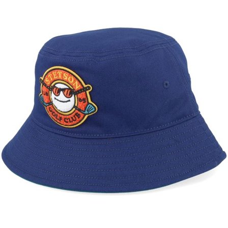 Stetson - Blå bucket Hatt - Golf Club Blue Bucket @ Hatstore