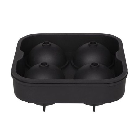 Silikoneisform til fire kugleformede isterninger