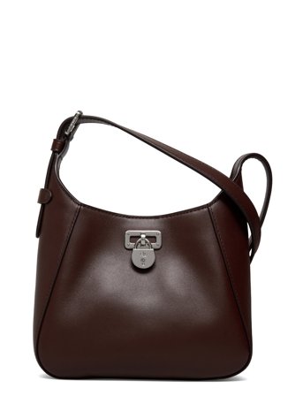 Lauren Ralph Lauren Leather Small Tanner Shoulder Bag - Brown - ONE SIZE