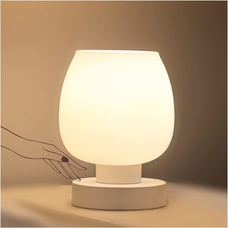 Kosketusohjattava yöpöytälamppu - Moderni pöytälamppu makuuhuoneen olohuoneeseen