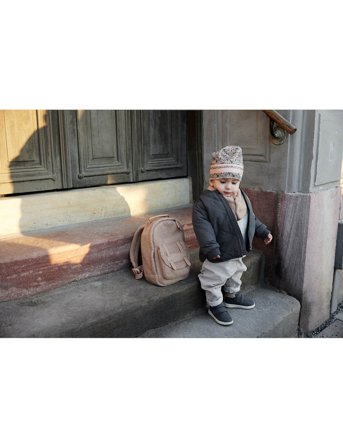 Elodie Details Winter Beanie - Blue Garden - Multi/patterned - 6-12MONTHS