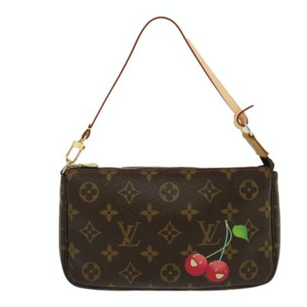 Louis Vuitton Vintage, Pre-Owned Canvas Pocket Accessories Bruin, Dames, Maat:ONE Size