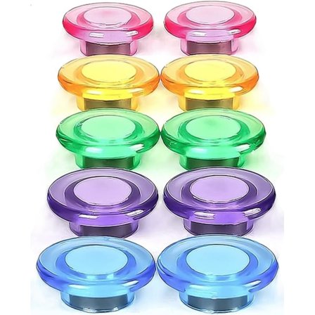 10-pak køleskabsmagneter små runde køleskabsmagneter søde whiteboard magneter mini kraftige magneter køleskab mini sjove magneter (farverige